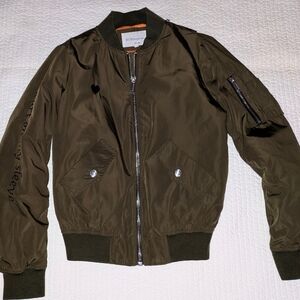 BCBGeneration Dark Green Bomber Jacket